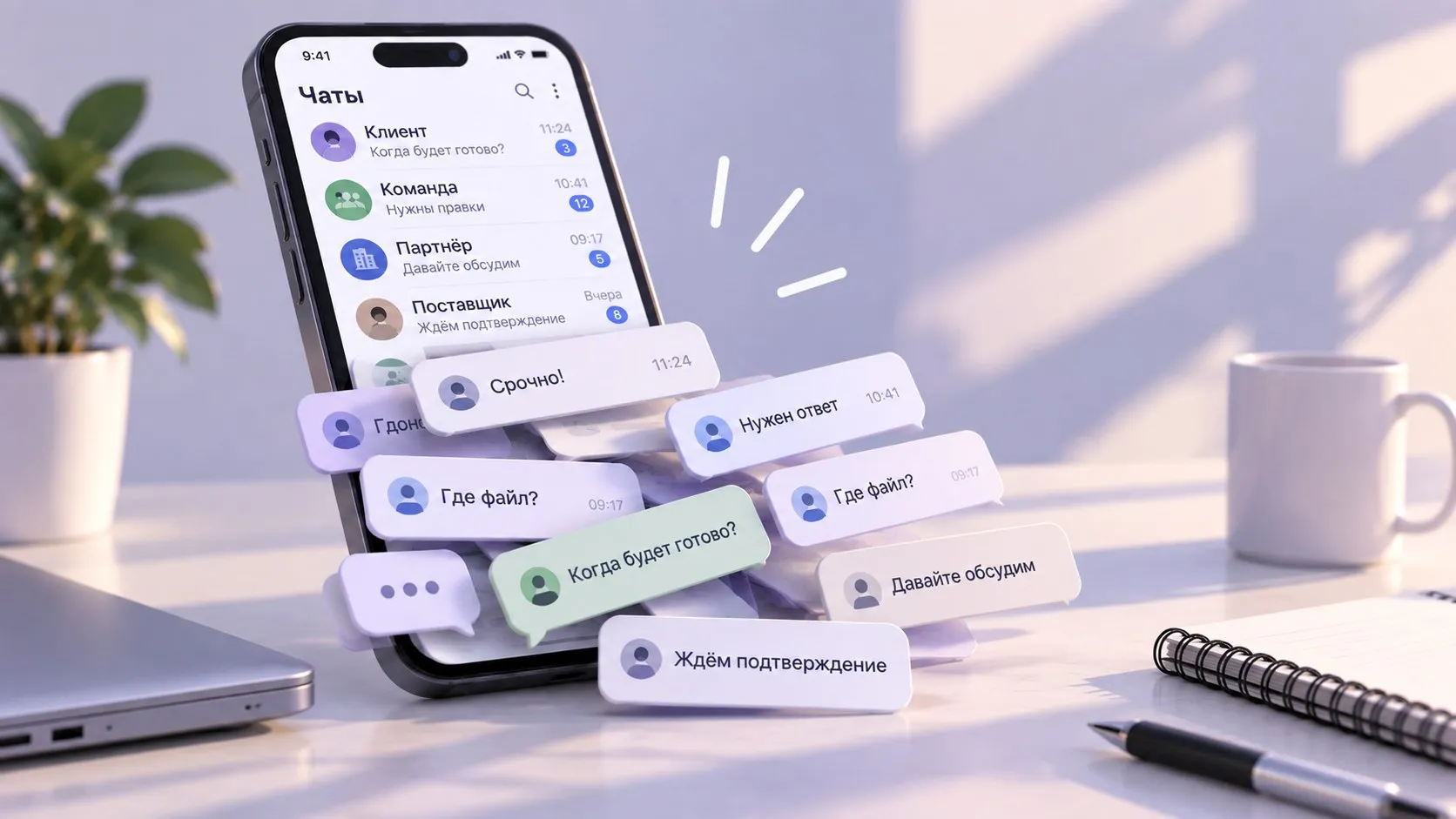 Пока команда работает в Telegram, задачи и клиенты теряются